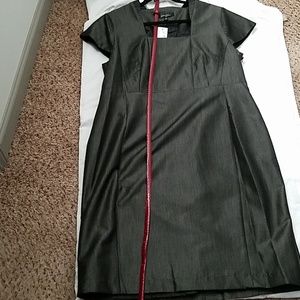 Black chambary sheath dress